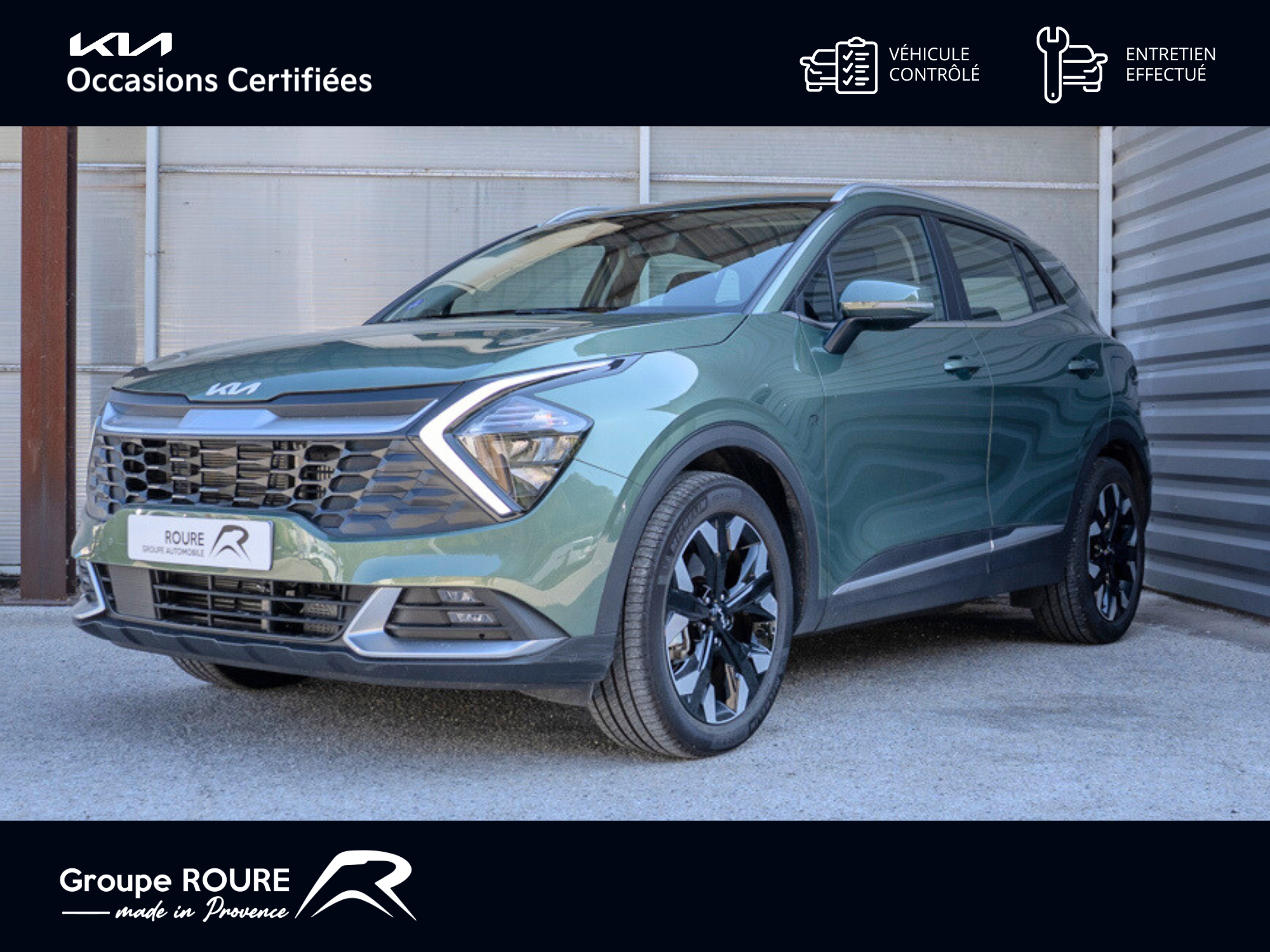 KIA-SPORTAGE V-Sportage 1.6 T-GDi 265ch ISG Hybride Rechargeable BVA6 4x4-Active-29990-43377-roure-automobiles