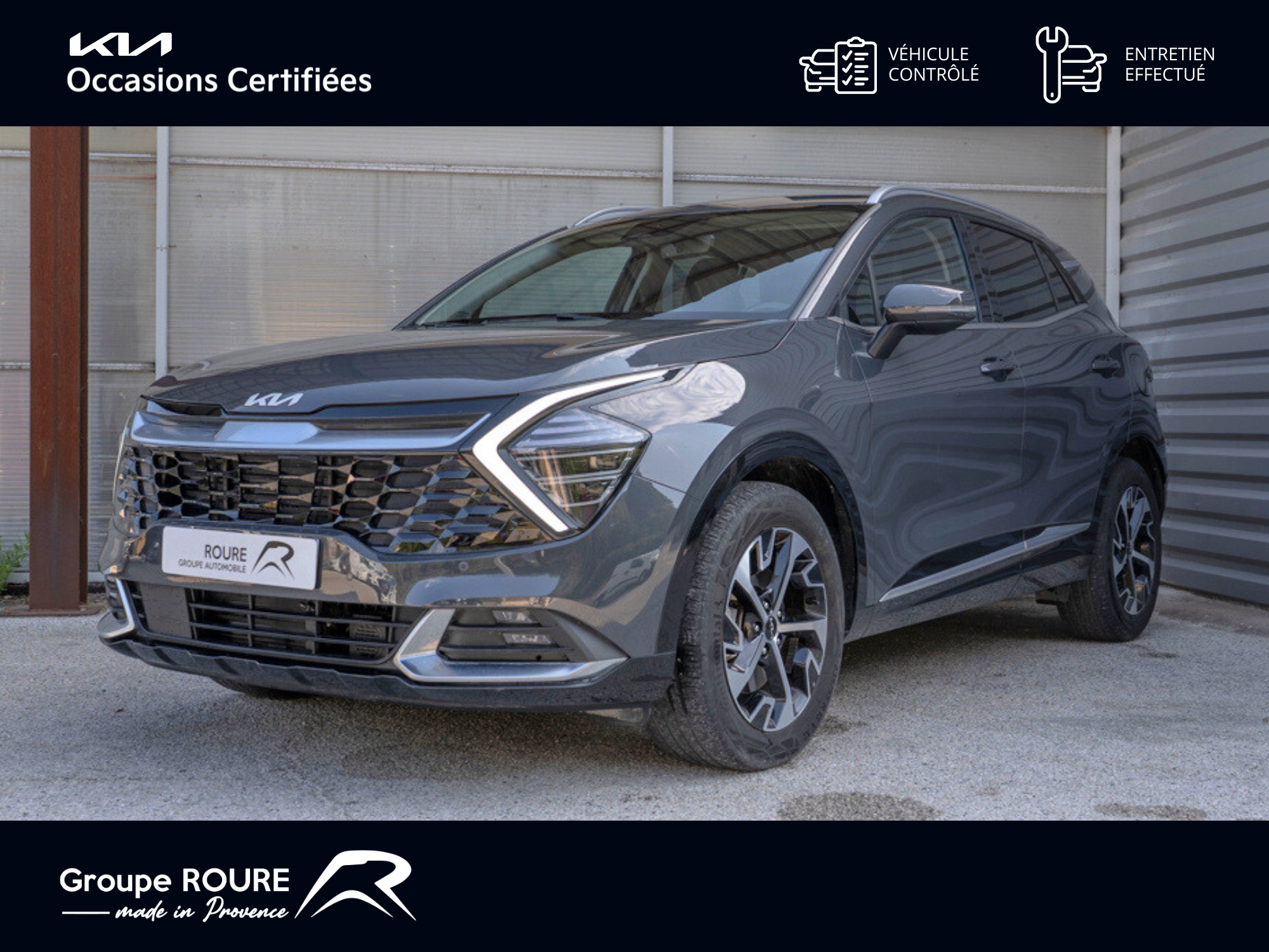 KIA-SPORTAGE V-Sportage 1.6 T-GDi 230ch ISG Hybride BVA6 4x2-Design-27990-54252-roure-automobiles